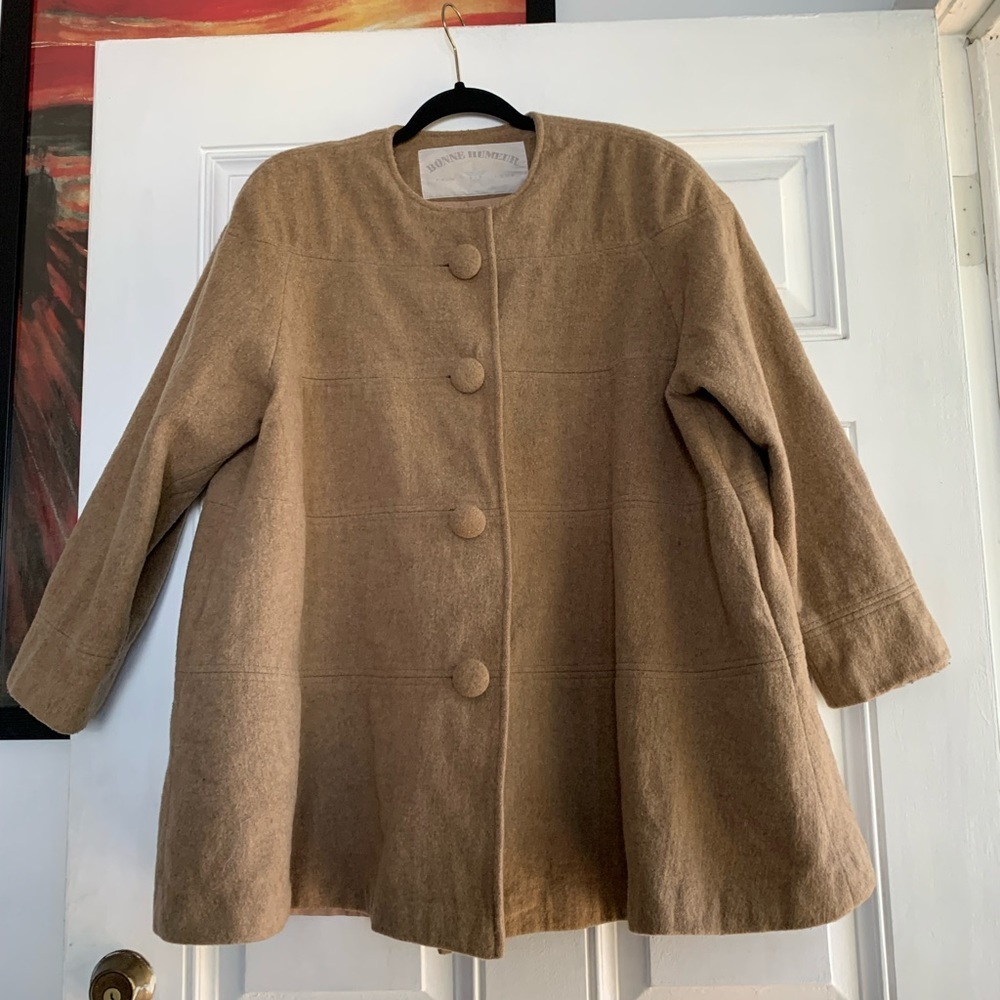 - Vintage tan bonne humeur jacket‎ heavyweight size medium